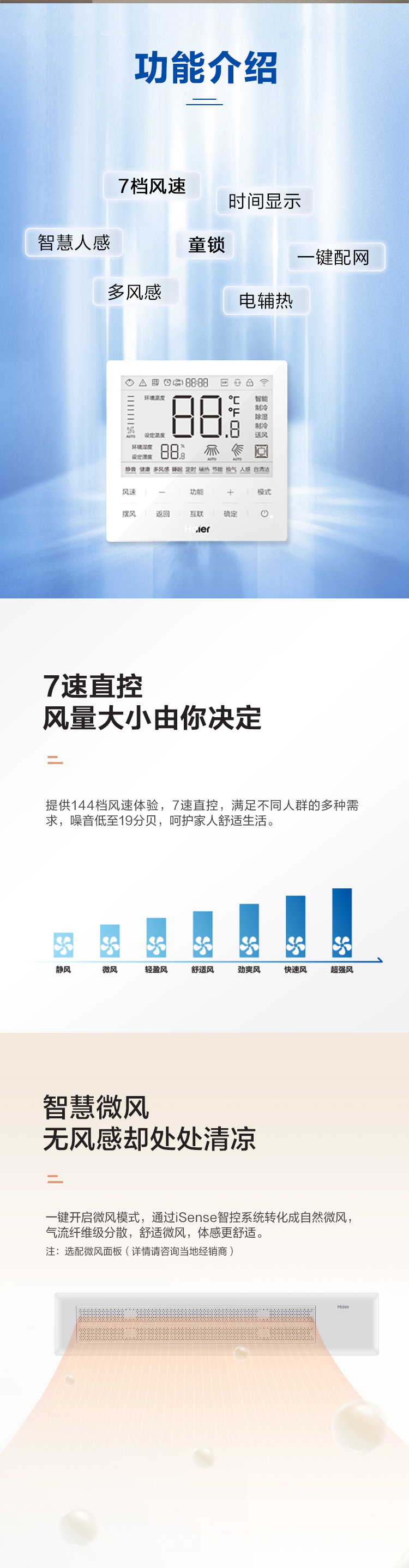 海尔中央空调线控器8